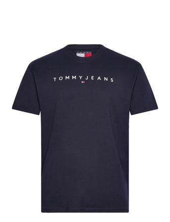 Tjm Reg Linear Logo Tee Ext Tops T-shirts Short-sleeved Navy Tommy Jeans
