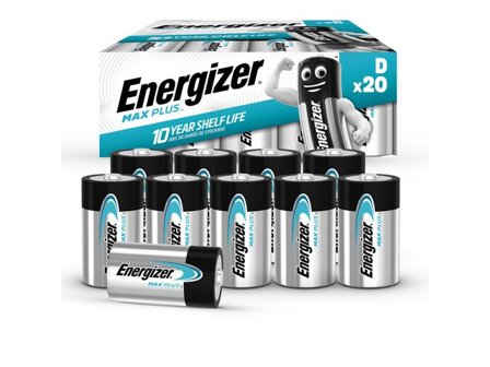 ENERGIZER Batteri Max Plus D 20/fp - Lyreco - Kontorsmaskiner - Batterier - D