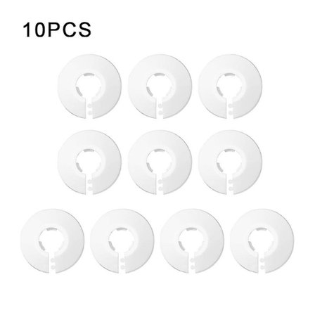 10 stk. Krage Enkel Installasjon Pp Vinkelventil Mansjett Radiatorrørdeksel Kanal Kran