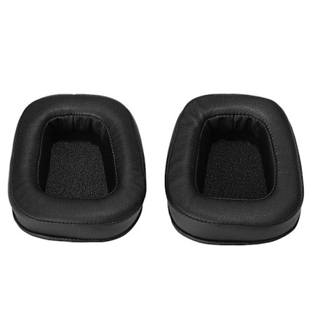 Udskiftnings ørepuder kompatible med Logitech G933 G633 G533 (1 par, sort)