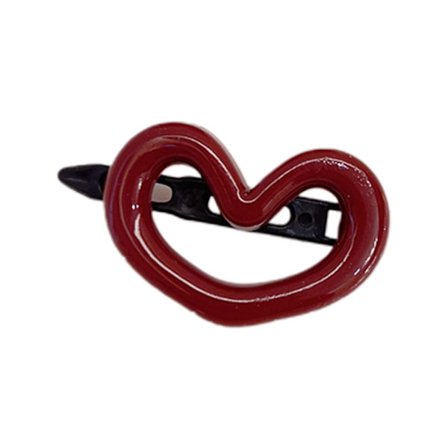 Hjärta hår hårspänne Hårklämma Plastmaterial Hårnålar Present till flickbarn