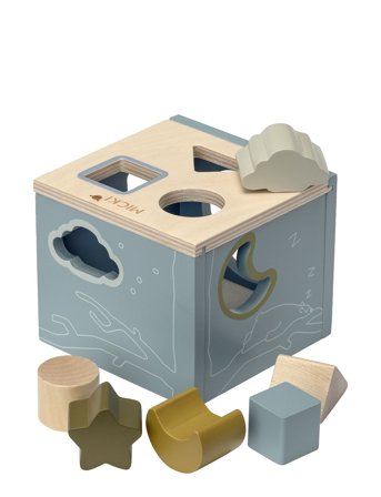 Micki Leksaker | Micki Plocklåda Blå | 13.5X13.5X11.5CM