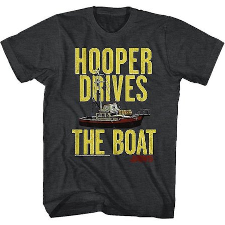 Hooper Drives The Boat Jaws T-shirt
