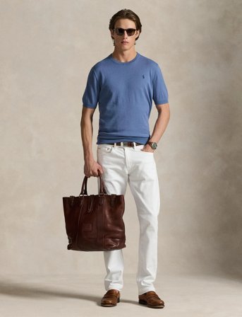 Polo Ralph Lauren 32/3 Cotton-Ssl-Plo - Blue - M