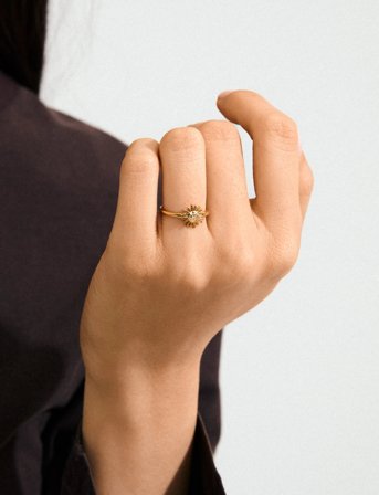 Pilgrim Lulu Sun Stack Ring Gold-Plated - Gold - ONE SIZE