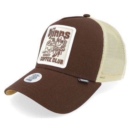 Djinns - Brun trucker Keps - Hft Cap Coffee Dark Brown Trucker @ Hatstore