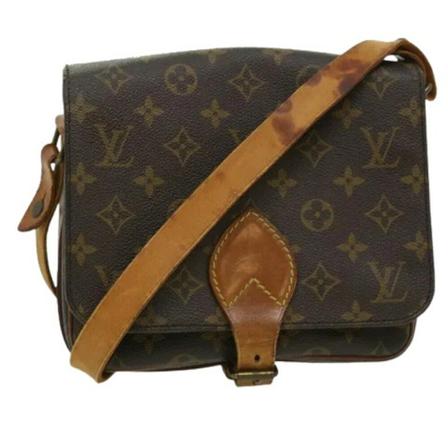 Louis Vuitton Vintage, Pre-owned Canvas louis-vuitton-bags Bruin, Dames, Maat:ONE Size