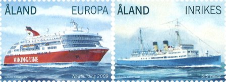 Åland - Skibe Viking - Postfrisk sæt 2v