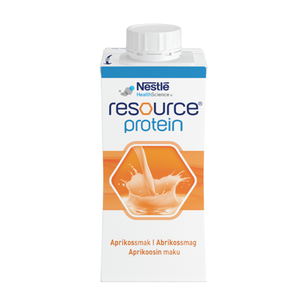 Resource Protein, fullverdig proteinrik næringsdrikk, Aprikos, 4x200 ml