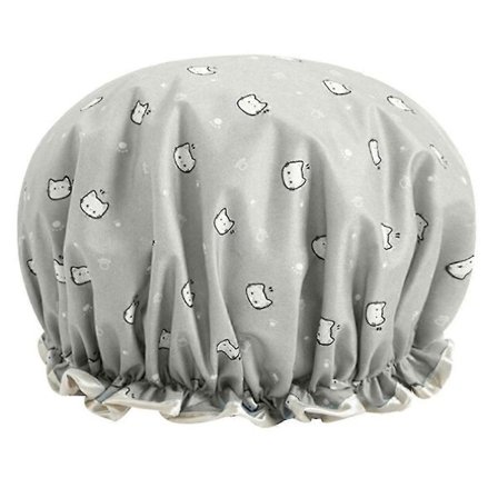 Trykt Farge Vanntett Dusjhette Badehette Doble Lag Dusjhatt