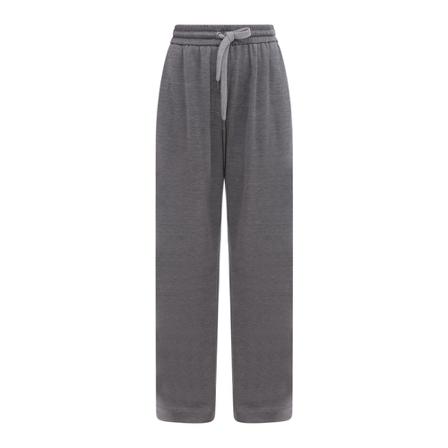 Brunello Cucinelli Bukser Mp828Sm689 Grå, Dame Joggingbukser