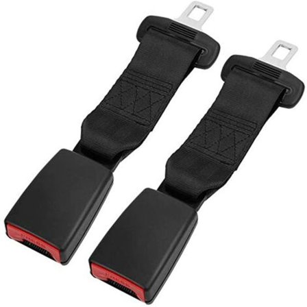 2 stk. Bilbelteforlenger, setebelteforlenger (23 cm forlengelsesbelte)