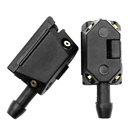 2 st Vindrutespolardysor Universal Svart Bil Arm Vindrutespolardysor Blad Vattenspraymunstycke