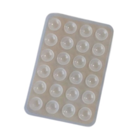 Telefon Sugekop Holder Silikone Telefon Cover Bruseholder til Selfies og Videoer Lysegrå