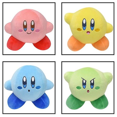 Spot forsyning Nintendo spil Kirby legetøj 4 søde stjerne Kirby plys bamse bamse med tag Pink 15cm左右