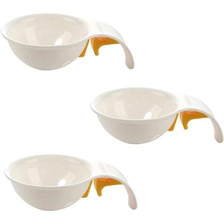 3 stk Eggseparator Klips - Eggseparator Eggeplomme Hvit Separator
