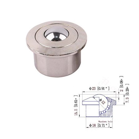 Kuglehjul mini drejelige hjul 2 2