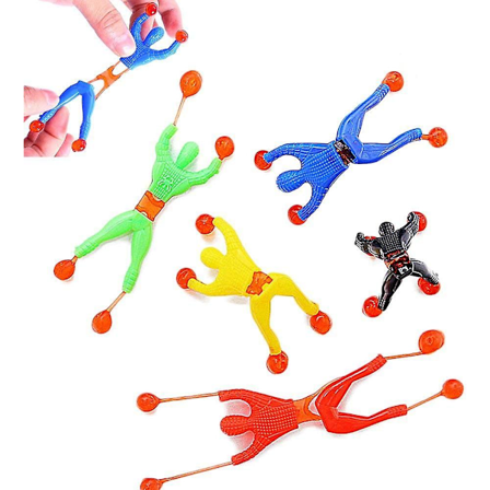 Klatrende mand, 24 stk. Sticky Wall Climber Rolling Men Creative Tricky Toys, påskekurv fyld æg fyld gaver festartikler db