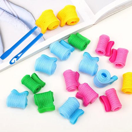 Multicolor Manual Hair Curlers Rollers plastic Snail curler Curling Wand DIY Styling Women Safety Hair Styling Tool(18pcs/Set)