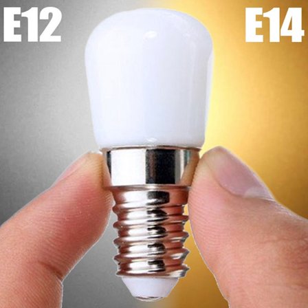 10/2kpl E14 E12 220V LED-lamput Jääkaapin lamppu Mini yövalo Jääkaapin näyttölamput LED-kohdevalo Kodinsisustus