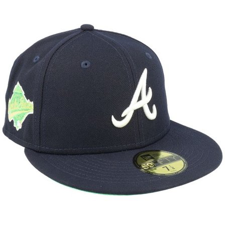 New Era - MLB Blå fitted Keps - Atlanta Braves 59FIFTY Citruspop Navy Fitted @ Hatstore