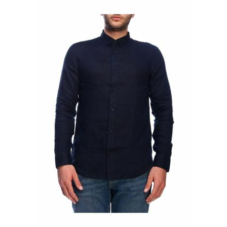 Armani Exchange, Formal Shirts Blauw, Heren, Maat:S