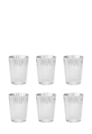 Stelton Pilastro dricksglas 0.15 l. 6 Stk clear Glas Transparant 0,15l