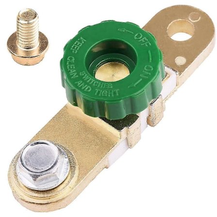 12V-24V Side Post Bilbatteri Afbryderkontakt, Bilbatteri Terminal Link Kontakt, Batteri Cutoff Sluk Kontakt (med Lang Bolt)