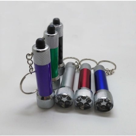 6 kpl Avaimenperä Taskulamppu Kannettava Led Mini Taskulamppu Valo Avaimenperä Taskulamppu Avaimenperä Lamppu (sekoitettu väri)