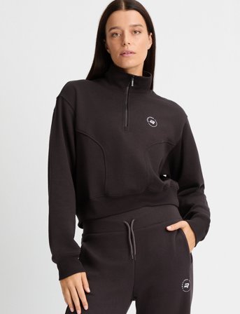 Röhnisch Soft Sweat Half Zip - Black - M