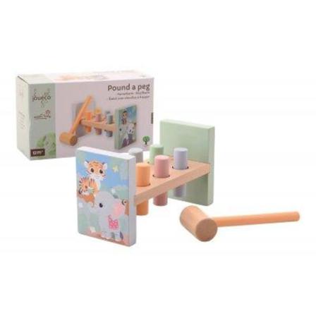 Jouéco Träleksak Bultbräda Med Djurmotiv