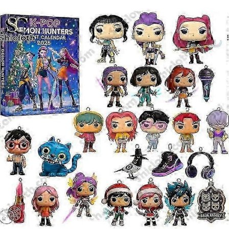 Koreansk Bølge Djævlejæger Advent Festival Blind Box Juletræsdekoration Akrylvedhæng 2025