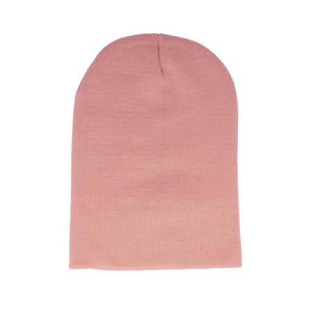 Beechfield - Rosa Longbeanie Mütze - Dusky Pink Long Blank Beanie @ Hatstore