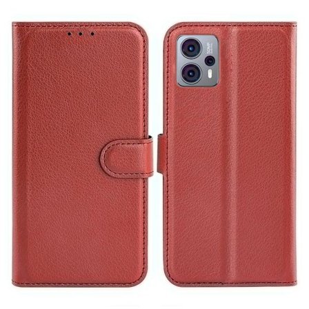 Motorola Moto G23 Plånboksfodral med Stativ - Brun