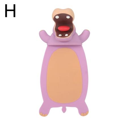 Galet bokmärke för roligare läsning 3D Stereo Cartoon Lovely Animal Bookmark Wacky Bookmark H