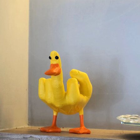 Mellomfinger And Figurer Resin And Dekor Gul