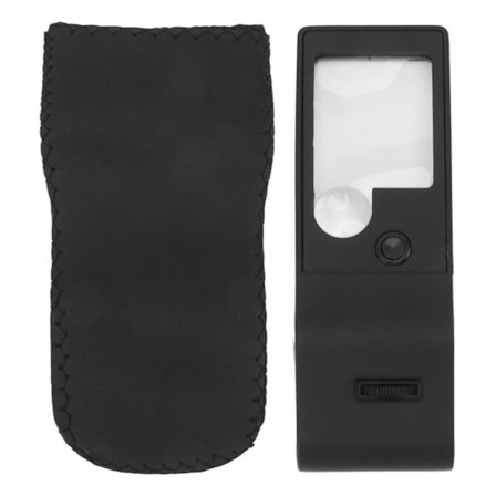 LED-belyst förstoringsglas 3X 10X 55X Bärbar asfärisk förstoringsglas Hög ljusstyrka UV-detektering Förstoringsglas