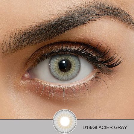 Farvede Linser – Dream Series – 12 Månader – Glacier Gray