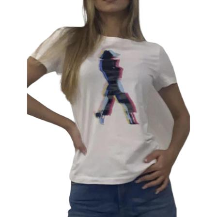 Emporio Armani T-Shirts vit, Dam, Dam, Storlek: S