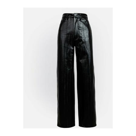 Rotate Birger Christensen Leather Bukser Sort, Dame Læderbukser