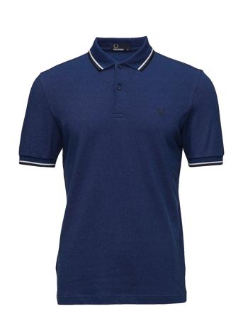 Twin Tipped Fp Shirt Polos Short-sleeved Blå Fred Perry