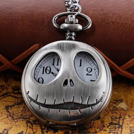 Vintage jultema kvarts watch Jack och Sally Design Halsband Herr Dam Xmas Gift