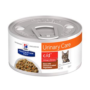Hills PD Feline c/d Urinary Stress Stew Chicken & Vegetables, 24x82g