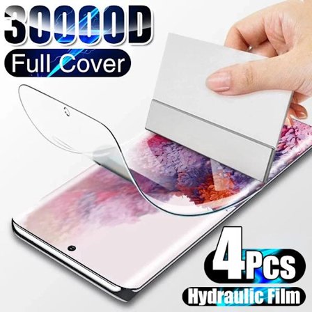 4 st Hydrogel Film Skärmskydd För Samsung Galaxy S10 S20 S21 S22 S23 S24 Plus Ultra FE Skärmskydd För Note 20 9 10
