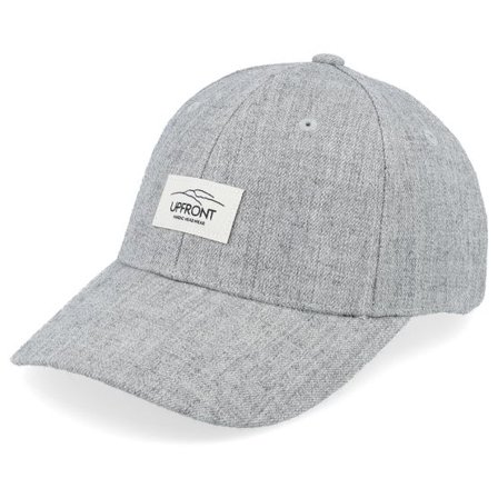 Upfront - Grå adjustable Keps - Haakon Hard Low Cap Light Grey Melange Paloma Adjustable @ Hatstore