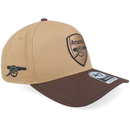 47 Brand - Football Beige adjustable Caps - Hatstore Exclusive x Arsenal Sure Shot 47 Mvp Dt Camel/Brown A-frame Adjustable @ Hatstore