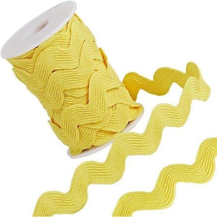 1 Rull med 5/8" (15mm) RIC Rac Trim Bånd 10 Yards Rick Rack Bølgete Sy Kveilet Kant Bånd for Sy Blomster - WELLNGS