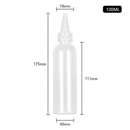 30 st Plast Kläm Droppflaska 5-250ml Transparent Spetsmunstycke Plast Klämbar Underflaska