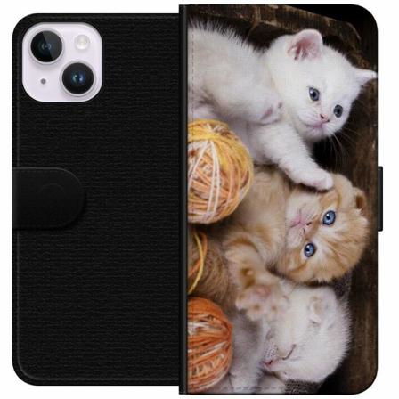 Apple Iphone 14 Plus Plånboksfodral Katter