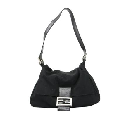 Fendi Vintage, Pre-owned Shoulder Bag Zwart, Dames, Maat:ONE Size,suede